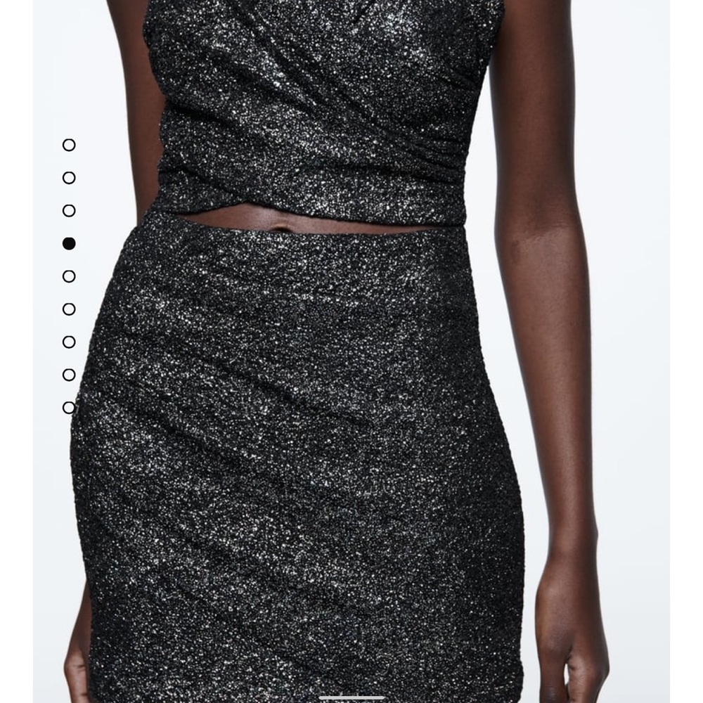 Zara Patterned Cut Out Dress - Picture 7 of 7